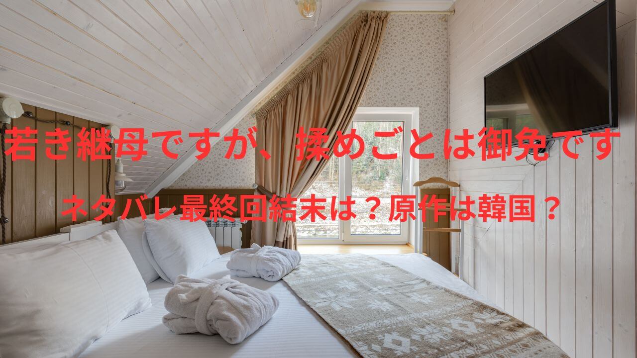 若き継母ですが、揉めごとは御免ですのネタバレ最終回結末は？原作は韓国？